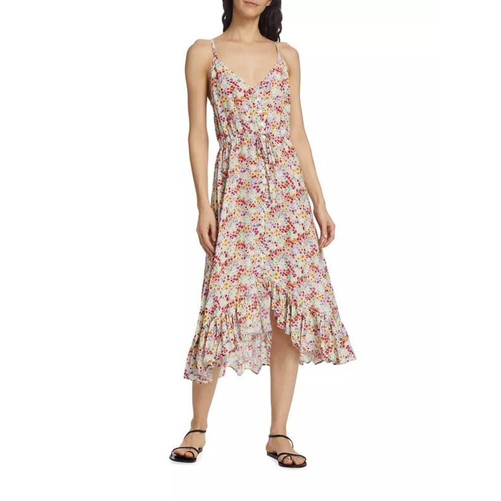 Rails Frida Floral Midi Sun Dress Fleur S NWT Resort Wear Festival Coastal - Picture 5 of 9